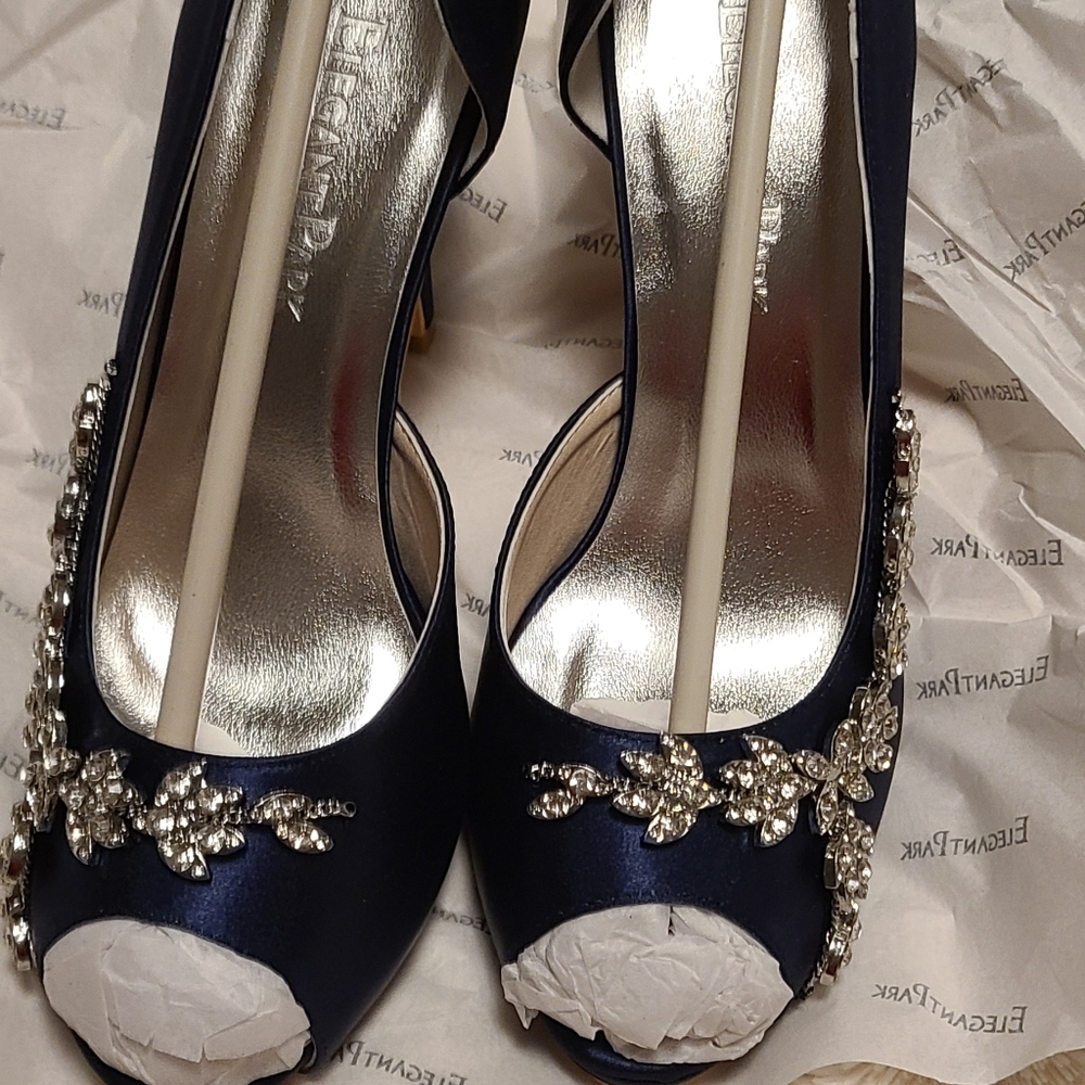 Navy stilettos